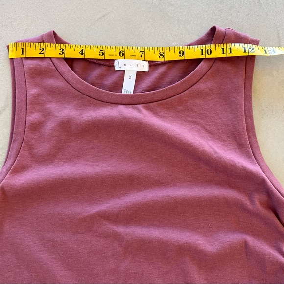 LEITH Sleeveless‎ Tank Bodycon Mini Dress, Rose Mauve Pink, S - Picture 10 of 12